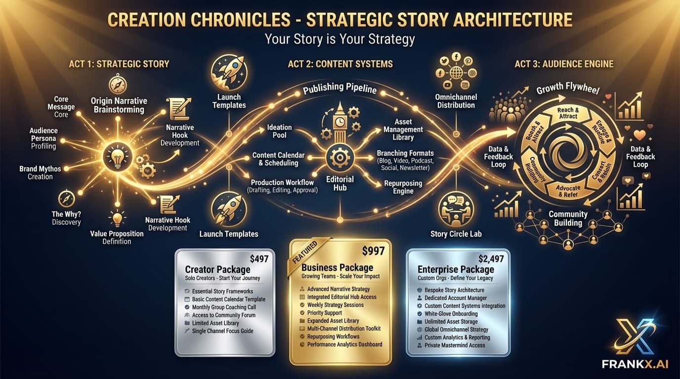 Creation Chronicles — behind-the-scenes of building an AI-powered creator business