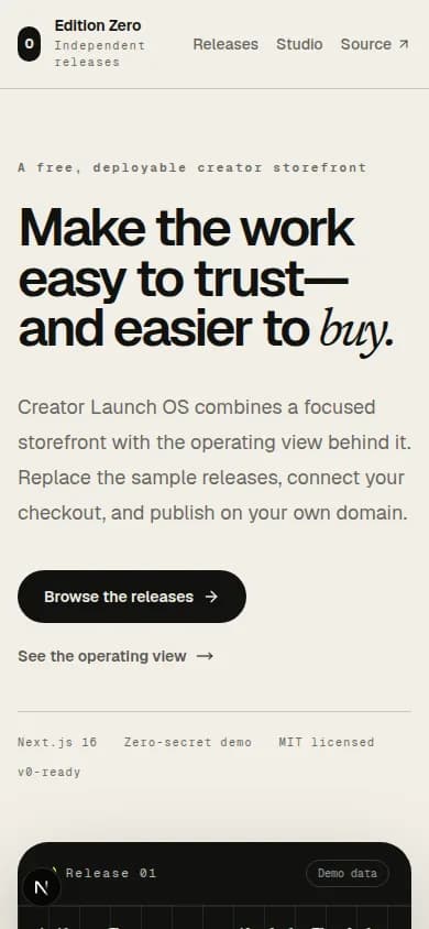 Creator Launch Os Mobile